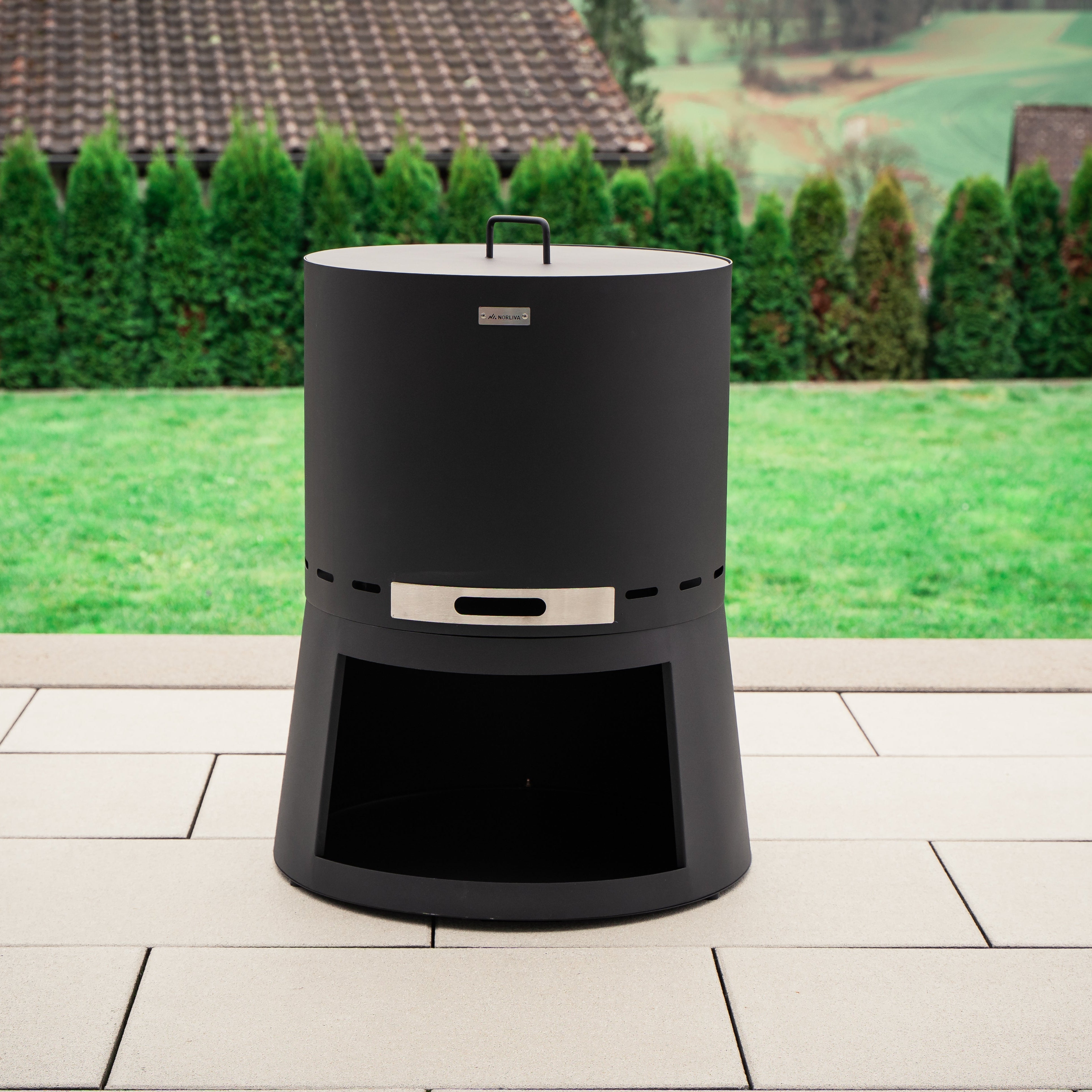 Set: Skara Pluss + Deckel + Grillrost