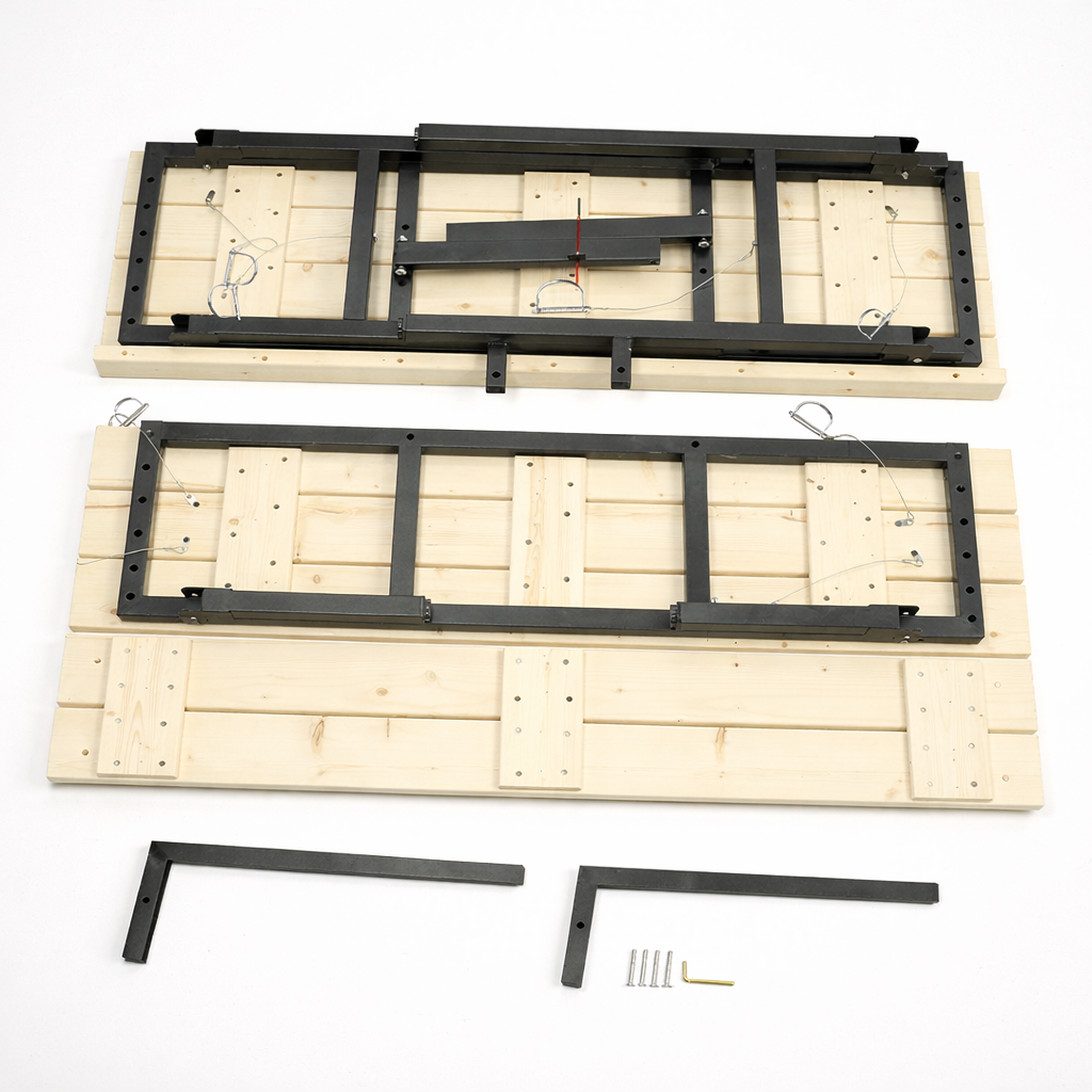 Saunabank zweistufig, faltbar