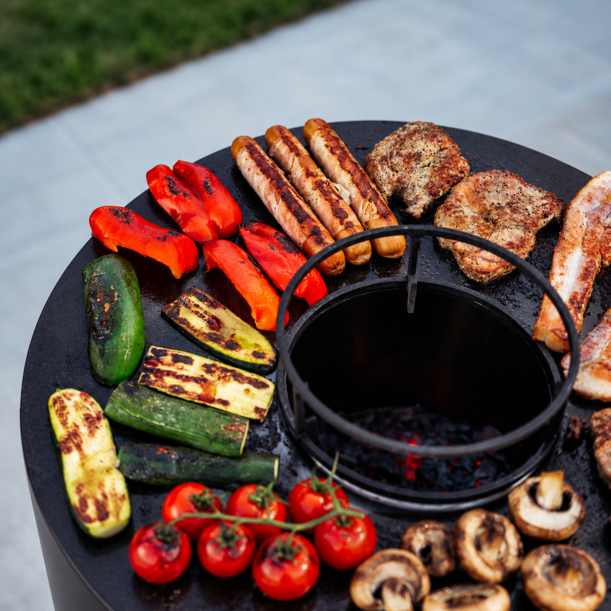 Feuerplatten-Grill, Plancha-Aufsatz Skara
