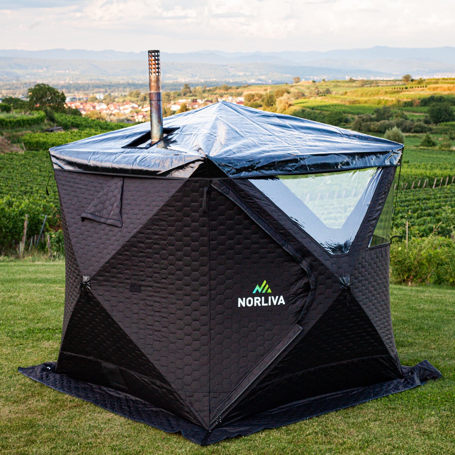 Regenschutz für Saunazelt Isen