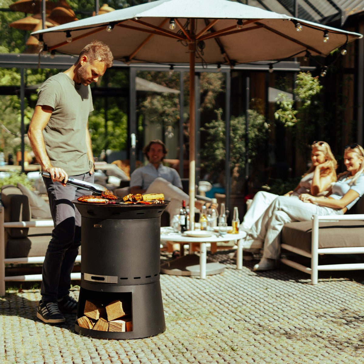 Feuerplatten-Grill, Plancha-Aufsatz Skara