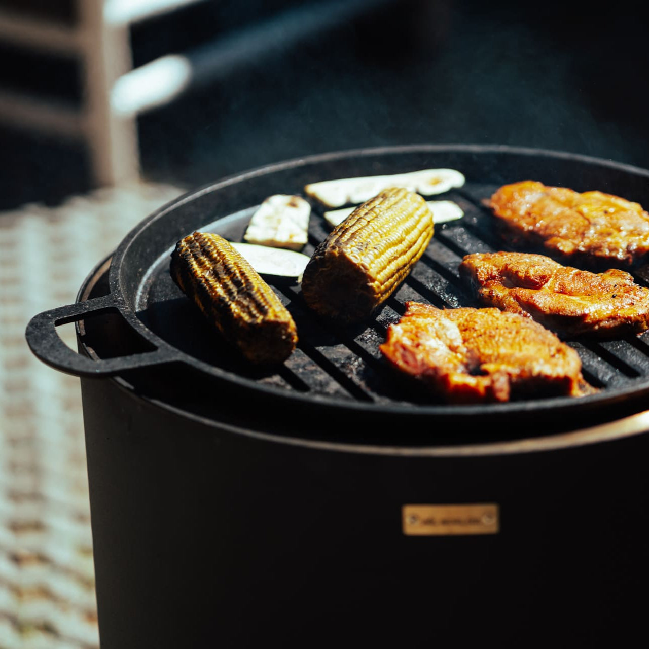 Set: Skara + Gußeisen-Grillrost