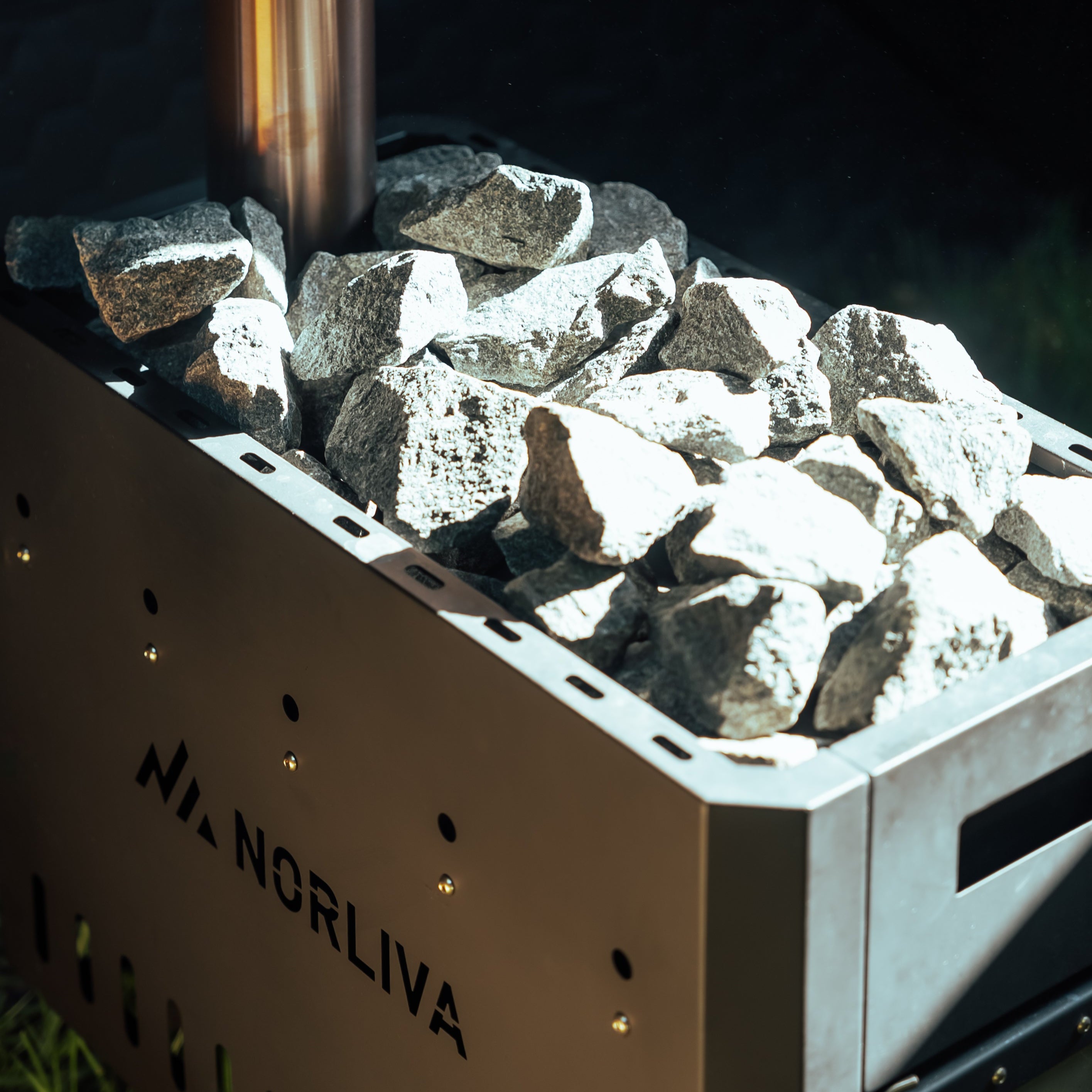 Set: Saunazelt Fjorden + Ofen + Sauna-Zubehör + Bänke