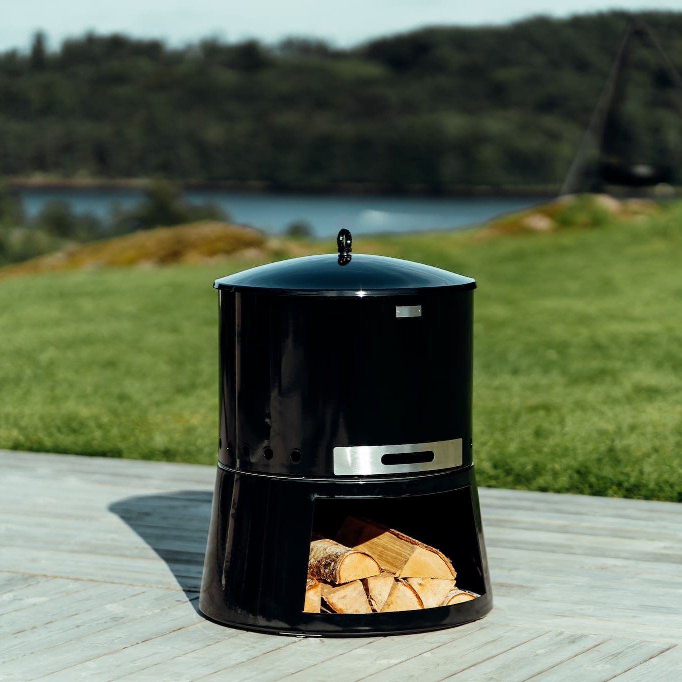 Set: Senja Pluss + Deckel + Grillrost + Seitenbretter