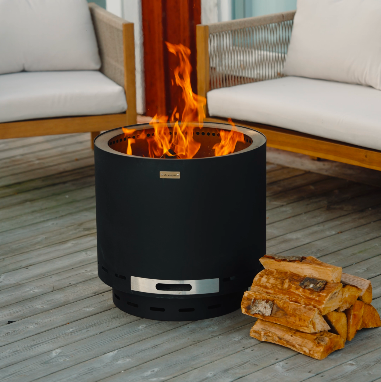 Set: Skara + Deckel + Feuerplatten-Grill + Pizzaofen-Aufsatz