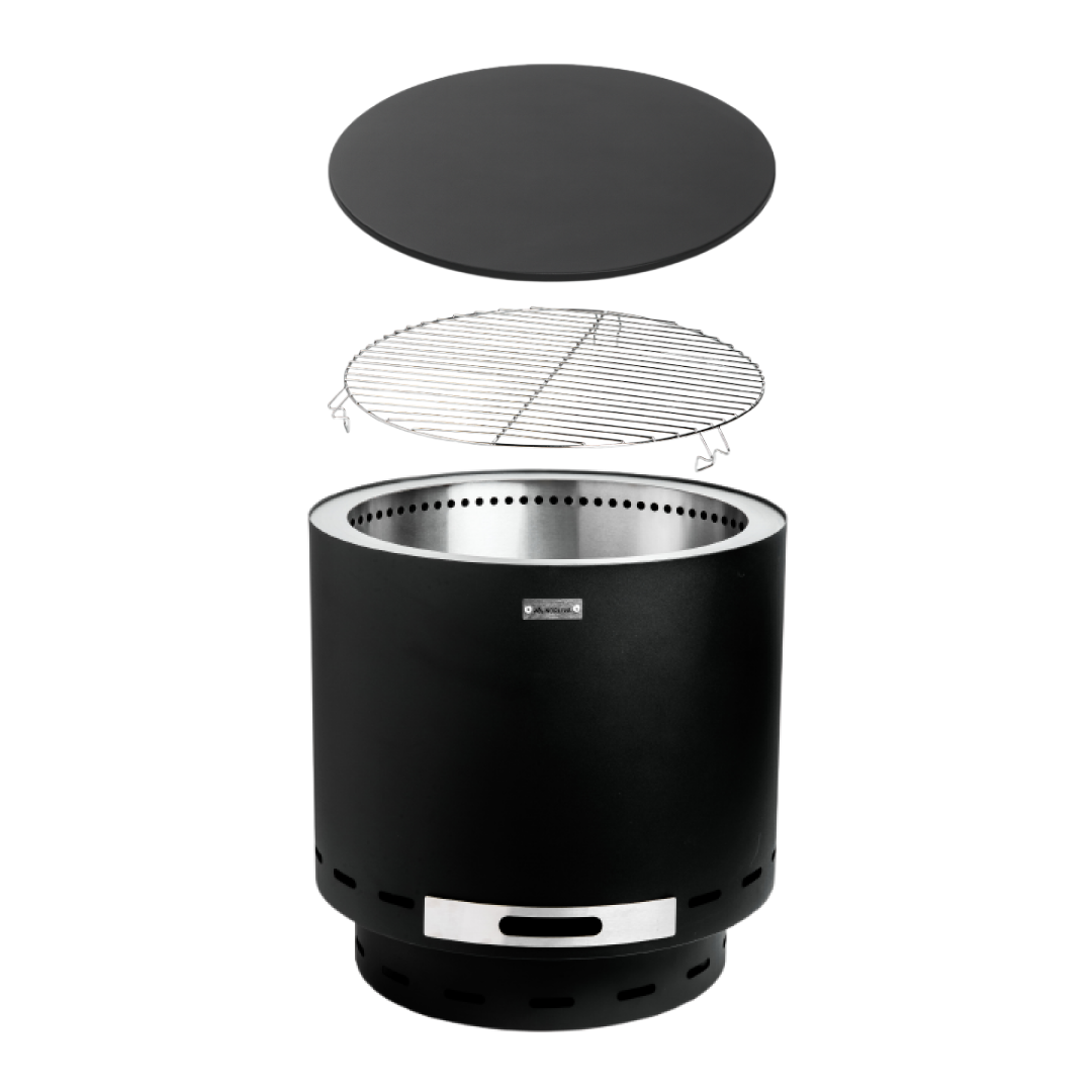 Set: Skara + Deckel + Grillrost