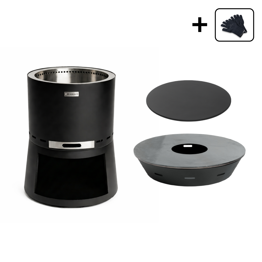 Set: Skara Pluss + Feuerplatten-Grill + Deckel