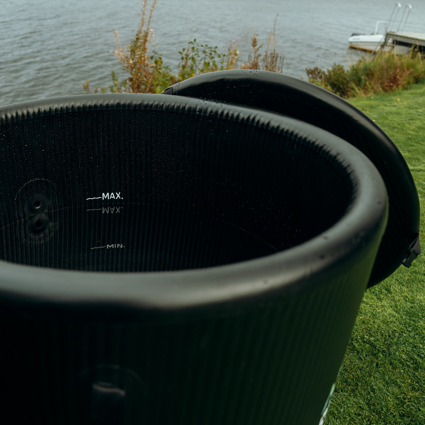 Set: Saunazelt Fjorden + Ofen + Sauna-Zubehör + Eistonne