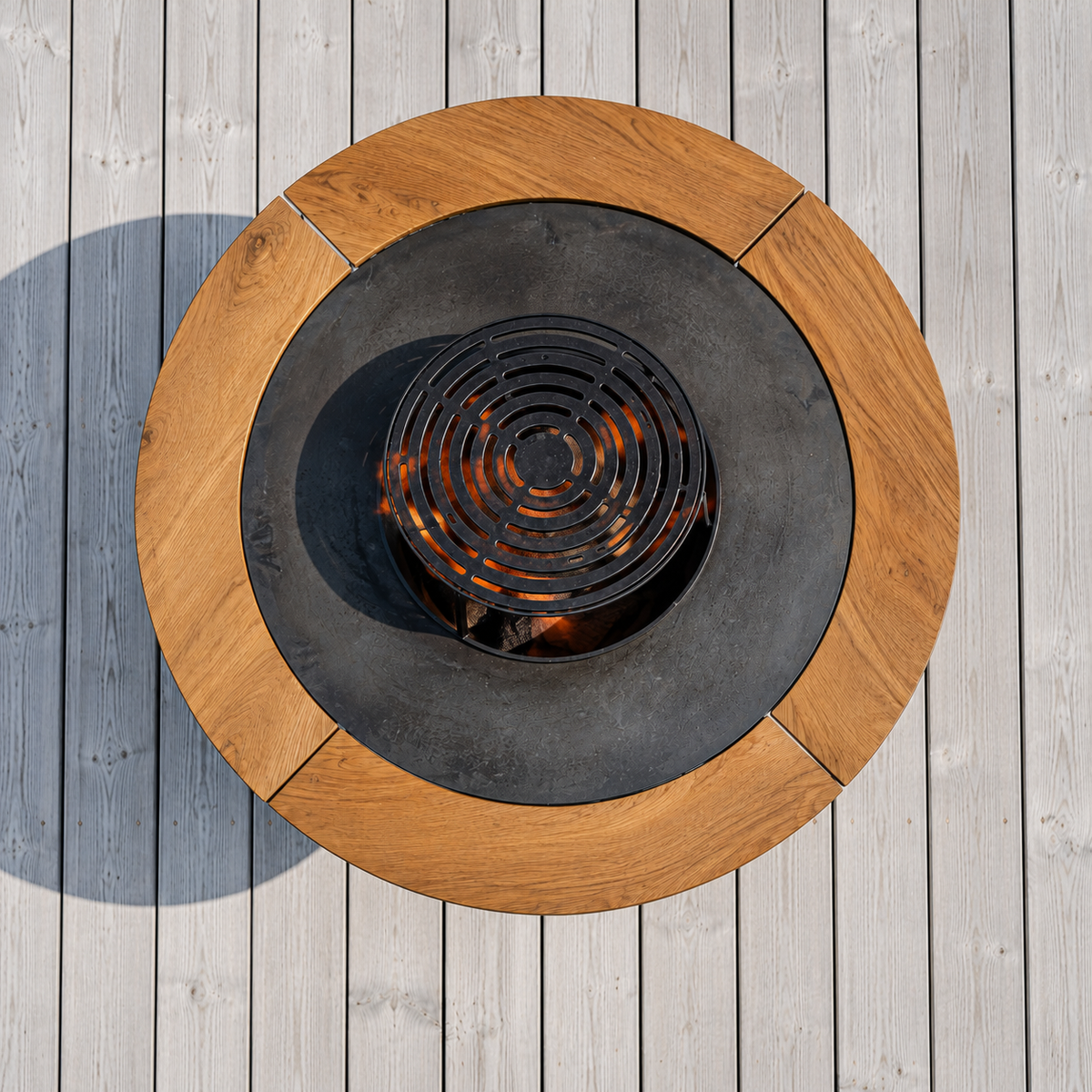 Set: Holzumrandung Aska, 4 Elemente