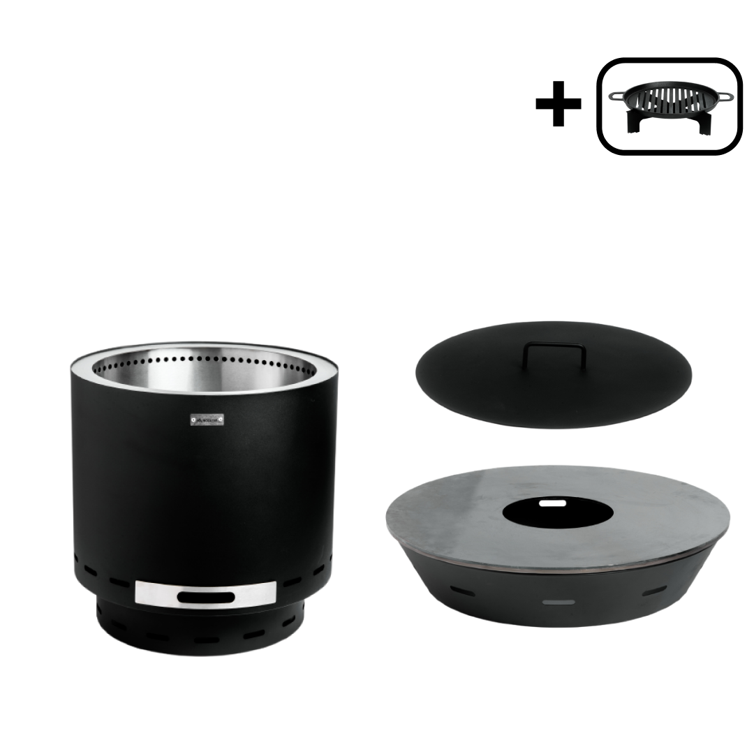 Set: Skara + Feuerplatten-Grill + Deckel