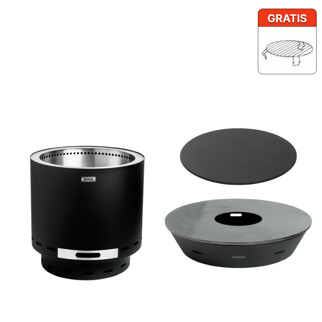 Set: Skara + Feuerplatten-Grill + Deckel