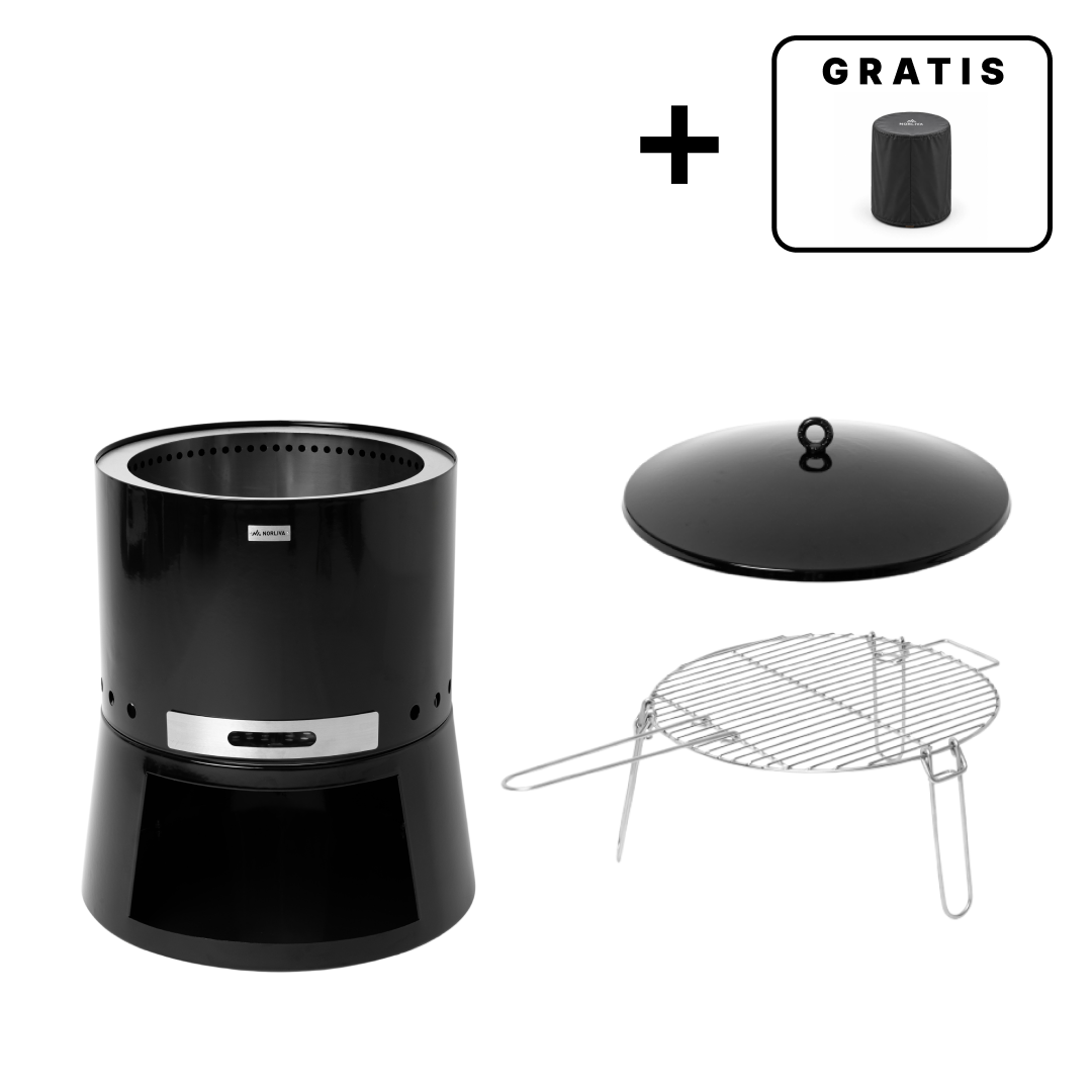Set: Senja Pluss + Deckel + Grillrost