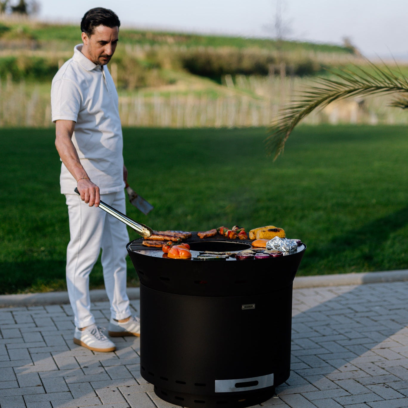Grillrost für Feuerplatten Aufsatz Lunda