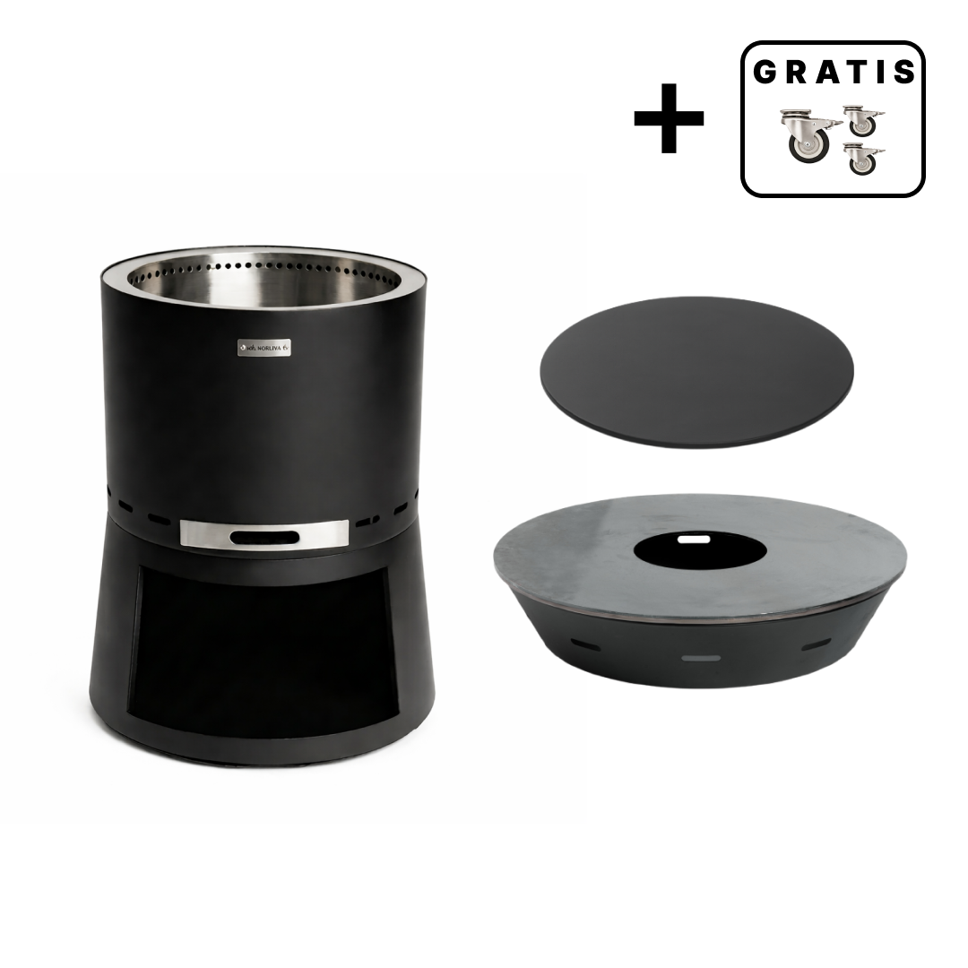 Set: Skara Pluss + Feuerplatten-Grill + Deckel