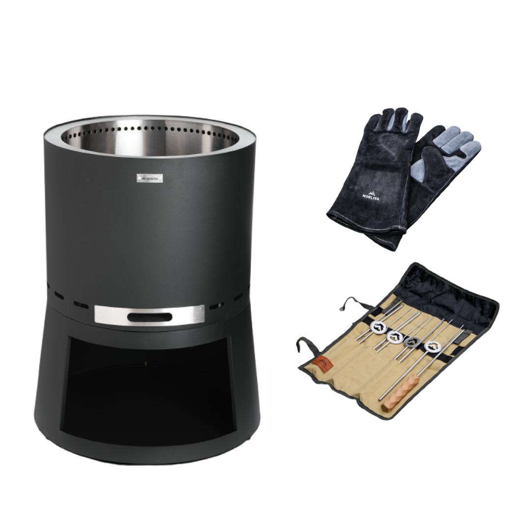 Set: Skara Pluss + Grillspieße + Handschuhe
