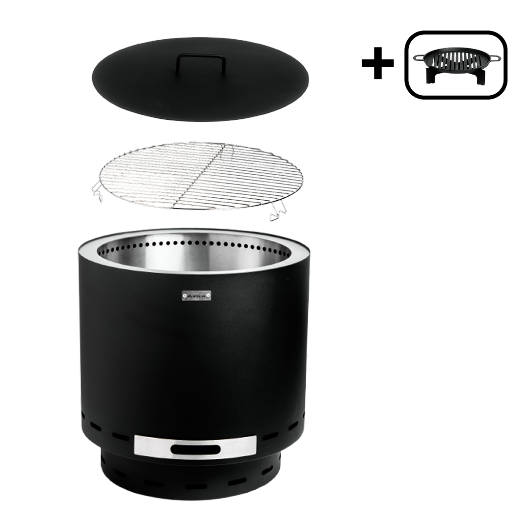 Set: Skara + Deckel + Grillrost