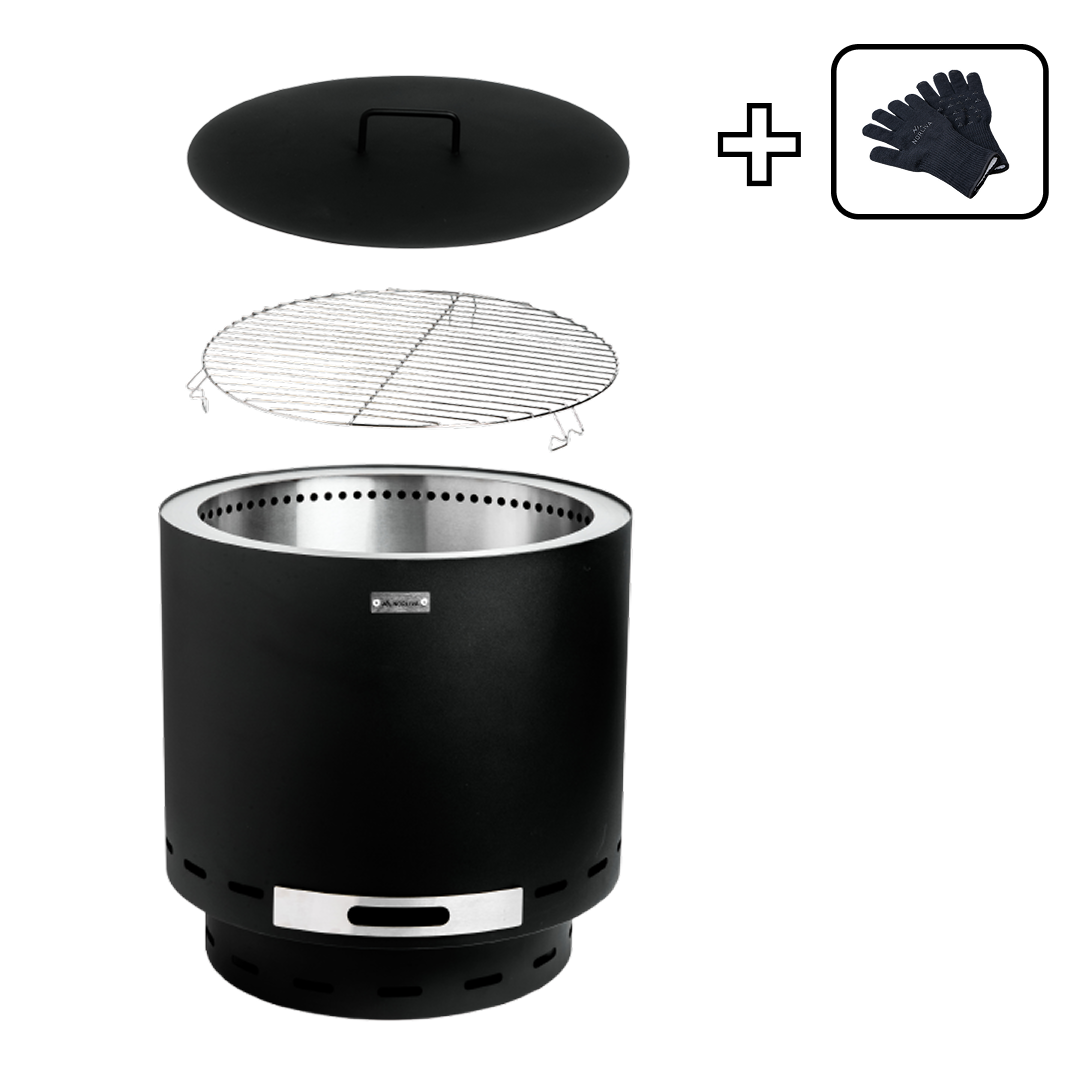 Set: Skara + Deckel + Grillrost