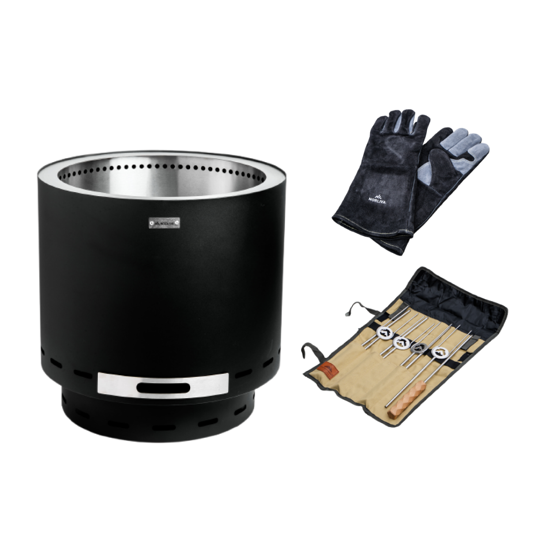 Set: Skara + Grillspieße + Handschuhe