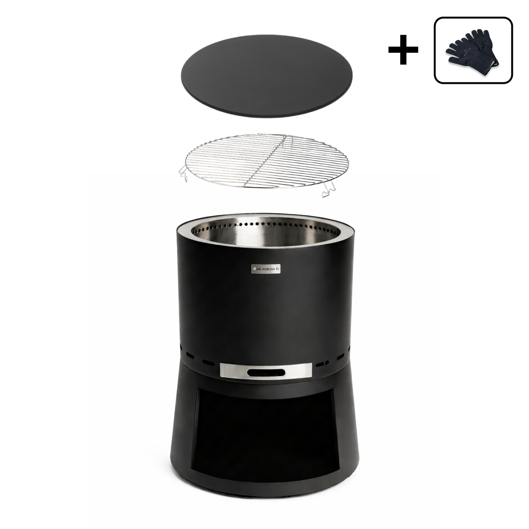 Set: Skara Pluss + Deckel + Grillrost